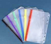 Pochettes pour classeur A5 A6 A7, 6 trous, enveloppes budgétaires pour argent, organiseur de portefeuille sans fermeture éclair, pochettes latérales en PVC scintillant