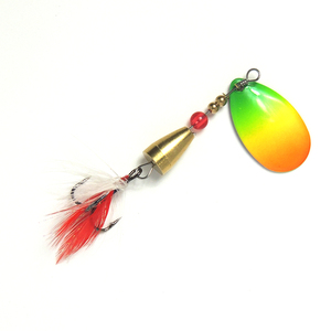 Appât artificiel DOUBLE win en métal pour hommes, leurre avec queue de coq, spinnerbait, OEM, personnalisé - Product Image 4