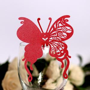 Farfalla Laser Cut Luogo Tavolo Carta di Nome di Carta Rifornimenti Del Partito di Nozze Decorazione - Product Image 1