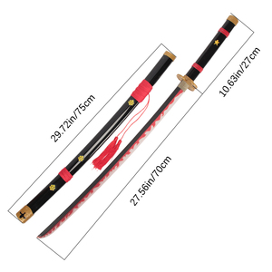 Vente en gros <span class=keywords><strong>One</strong></span> <span class=keywords><strong>Piece</strong></span> <span class=keywords><strong>Zoro</strong></span> Black <span class=keywords><strong>Samurai</strong></span> Cosplay Armes Props Light Katana Jouets Épées Lumineuses Légères Pour Enfants Enfants - Product Image 5