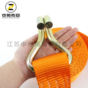 สายรัดเชือกจงหยู ขนาด 3 นิ้ว 8 ตัน สายรัดสินค้า โพลีเอสเตอร์ สำหรับรถบรรทุก ใช้สำหรับมัดและรัดสินค้า - Product Image 1