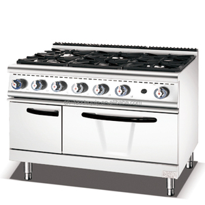 Cuisinière à gaz autoportante de 900mm Cuisinière à 4 brûleurs et gril <span class=keywords><strong>Lave</strong></span> Rock avec four pour restaurant - Product Image 2