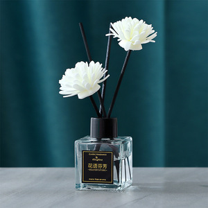LONGFINE Set de Aromaterapia sin Fuego para el Hogar, Desodorante para Inodoros, Botella de Aromaterapia, Flores Secas de Ratán, Aroma Floral Duradero - Product Image 2