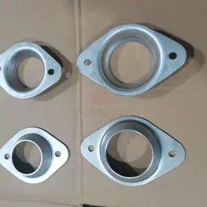 2-bolt Titanium Exhaust Pipe Connect Flange Oval Clamps
