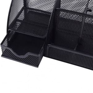 Customized Color Metal Mesh 6-Compartment Office Supply Caddy & <b>Desk</b> Organizer Powder Coated 22X14x13cm - Product Image 3