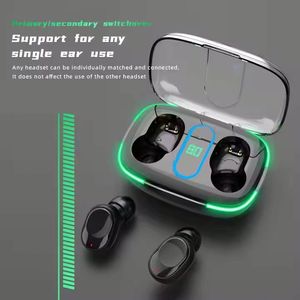 Y90 Earphone TWS True Wireless Gaming Earbuds Transparent <b>Cover</b> LED Digital Display Waterproof In-<b>ear</b> Design Headphones - Product Image 5