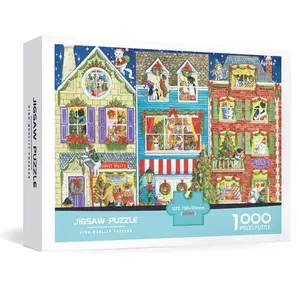Hoge Kwaliteit Aangepaste Volwassen Printable Jigsaw Gepersonaliseerde Puzzel 1000 Stuks