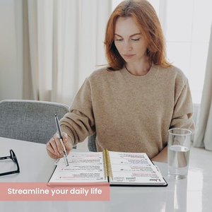 Agenda 2027 per Donne con Motivi Floreali, Rilegatura a Spirale, Citazioni Motivazionali e Ampie Caselle per la Data - Product Image 6