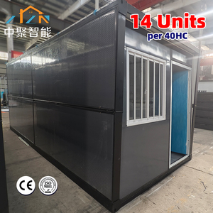 Maison pliable 20 pieds abordable de fabrication chinoise, installation facile, faible coût de transport maritime pour bureau commercial temporaire - Product Image 1