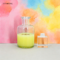 Flacon diffuseur d'huile parfumée vide de luxe 200 ml pour la décoration intérieure, en verre avec bouchon en liège