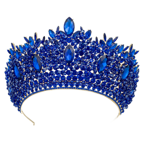 2025 lujo exagerado belleza hecho a mano cuentas de cristal boda Tiara colorido Rhinestone mariposa <span class=keywords><strong>tocado</strong></span> <span class=keywords><strong>novia</strong></span> gran desfile - Product Image 2