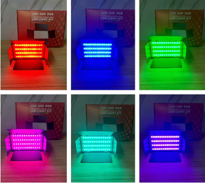 Lampe vidéo LED 600 800 RGB pour <span class=keywords><strong>photographie</strong></span>, éclairage d'appoint pour appareil photo, studio, YouTube, diffusion <span class=keywords><strong>en</strong></span> direct, lampe panneau portable - Product Image 5