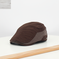 Gorra transpirable para hombre GI, 100% algodón, 6 paneles, con logo lateral, hebilla de cobre dorado, ajustable, para todas las estaciones, satinada