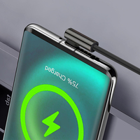 Câble USB en forme de L à 90 degrés, charge rapide 3A, pour jeux, USB C, Micro USB, cordon de charge de données