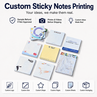 Blocs-notes autocollants personnalisés avec logo imprimé, blocs-notes personnalisés pour la promotion d'entreprise