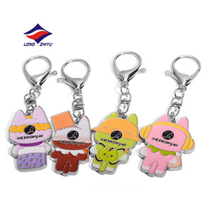 Longzhiyu, fournisseur <span class=keywords><strong>de</strong></span> produits artisanaux en métal depuis 20 ans, porte-clés en émail doux <span class=keywords><strong>double</strong></span> face, design dégradé, logo personnalisé, porte-clés - Product Image 6