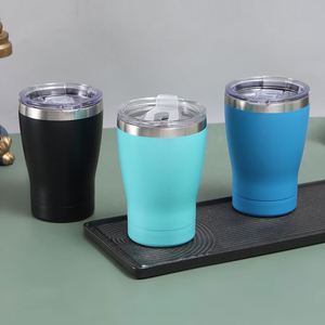 Vaso Térmico de Acero Inoxidable de 12oz con Forma de Cintura, Taza de Viaje para Auto, para Café y Agua - Product Image 3