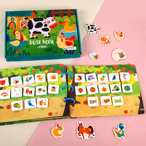 Personnalisé pas cher bébé dinosaure <span class=keywords><strong>Usborne</strong></span> autocollant tout à fait Libros lecture Puzzle livre pour enfants éducatif - Product Image 2