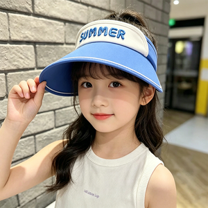 Gorra con visera de verano para niños, protección solar de ala ancha, protección UV transpirable para niños y niñas de 2 a 10 años - Product Image 6
