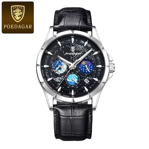 Montre de luxe pour homme Drioshipping, sportive, étanche, multifonction, à quartz, avec fonctions lumineuses, en alliage véritable - Product Image 5