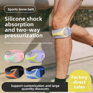 Genouillères de protection rotulienne en nylon et coton pour le basketball, la course à pied, la protection du ménisque, avec compression renforcée et absorption des chocs pour la gym - Product Image 6