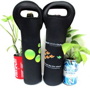 Factory High Quality Wine Champagne Tote Carrying Bag Neoprene Champagne <b>Bottle</b> Cooler Sleeve with Logo - Product Image 2