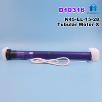 Moteur tubulaire électronique AC 45 mm pour détection d'obstacles, 4 fils, télécommande RF, volet roulant coupe-vent, arrêt automatique, marche arrière, pour salon