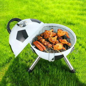 Nuovo Arrivo: Griglia per Barbecue a Forma di Pallone da <span class=keywords><strong>Calcio</strong></span> o Basket da 12 o 14 Pollici con Manico per Campeggio - Product Image 3