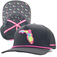 Casquettes de baseball personnalisées pour hommes à visière plate avec logo en PVC, casquettes de golf perforées découpées au laser, casquettes imperméables Hydro Trenches