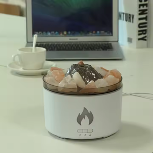 Nuevo hogar 700ml gran capacidad ultrasónica piedra de sal volcánica humidificador de aire de niebla fría difusor de Aroma de roca volcánica - Product Image 4