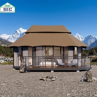 Tentes de camping de luxe modernes fabriquées directement par les fabricants, hôtels de glamping personnalisés, maisons modulaires préfabriquées en conteneurs, style confort premium
