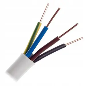 Kabel instalasi selubung PVC 300/500V Muti Core NYM 4x1,5 mm2 produk listrik pemanas padat tiga kawat terisolasi XINHUI 100m