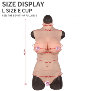 Traje de Baño de Silicona con Forma de Pecho Triangular para Crossdresser, Prótesis Realistas de Senos, Disfraz Transgénero, Traje de Baño de Cuerpo Completo - Product Image 6