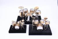 Ensemble de tambours d'instruments de musique de décoration d'intérieur 14*10*10cm, ornement cadeau