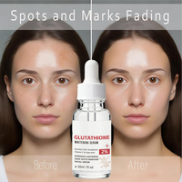 Sérum éclaircissant pour le visage au glutathion, réduit les taches brunes, vente en gros, marque privée OEM
