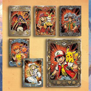 Vente en gros Édition de collection 30e anniversaire <span class=keywords><strong>Pokémon</strong></span> <span class=keywords><strong>Or</strong></span> <span class=keywords><strong>Carte</strong></span> métallique Anglaise 151 Artisanat Fan Art Boîte mystère Booster Jeu de cartes - Product Image 4
