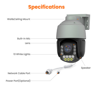 HD 3MP H.265 88X Digital Zoom 18X Optical Zoom PTZ Camera Auto-Tracking Compatible CMOS <strong>Cloud</strong> IP66 Waterproof Hik PoE IP Dome - Product Image 5