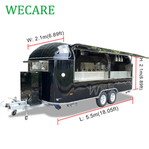 ウィケア オーストラリア規格 商業用ケータリング フードトラック 移動式キッチン ピザ コーヒー ファーストフード トラック トレーラー アメリカ - Product Image 2