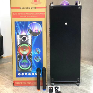 Altavoz para Fiestas GD-2012, Último Modelo, Caja de Altavoz Doble de 10 Pulgadas y 50w, Woofer Grande TWS, Lámpara de Proyección, con Control Remoto - Product Image 4