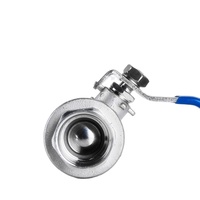 Vanne à boisseau sphérique haute température 3/4'' 1000WOG à passage plein forgée NPT/PT en acier inoxydable 304 deux pièces