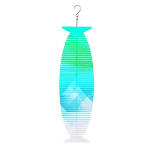 เครื่องปั่นด้ายลมสีขาวตีระฆังแบบสองด้านสำหรับต<span class=keywords><strong>ก</strong></span>แต่ง<span class=keywords><strong>ก</strong></span>ลางแจ้งพิมพ์ลายรูป<span class=keywords><strong>ปลา</strong></span>/รี/เรือโลโก้แบบ<span class=keywords><strong>ก</strong></span>ำหนดเอง - Product Image 6