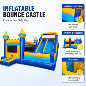 Château gonflable bleu populaire Yibei, équipement <span class=keywords><strong>de</strong></span> jeu <span class=keywords><strong>pour</strong></span> enfants, idéal <span class=keywords><strong>pour</strong></span> les fêtes d'<span class=keywords><strong>anniversaire</strong></span>, la <span class=keywords><strong>location</strong></span> et les événements commerciaux - Product Image 3