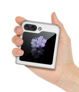 Coque de placage de haut niveau <span class=keywords><strong>pochette</strong></span> pli étui rigide en cuir PU pour Samsung <span class=keywords><strong>Galaxy</strong></span> <span class=keywords><strong>Flip</strong></span> 5 Flip4 <span class=keywords><strong>3</strong></span> housse - Product Image 4