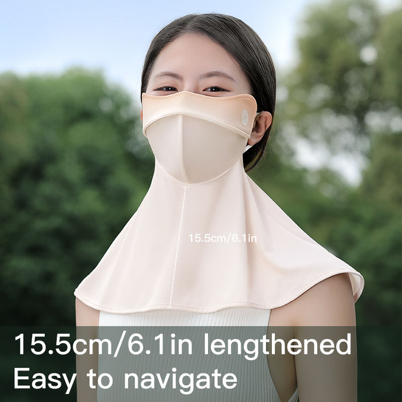 Ghetta Collo Regolabile Protezione UV Maschera Viso Scudo Sciarpa
