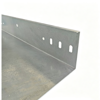 Goulotte à câbles à fond plein galvanisée à chaud en acier Q235B, pour extérieur, anti-corrosion, pour projets de construction industrielle