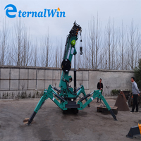 Plate-forme télescopique sur chenilles Petites grues Espace étroit Mini grue araignée