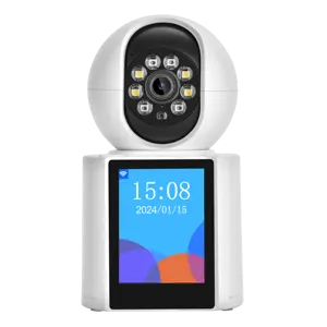 Câmera de vídeo intercomunicador com visão noturna para redes de segurança WiFi, novo design, câmera IP V1