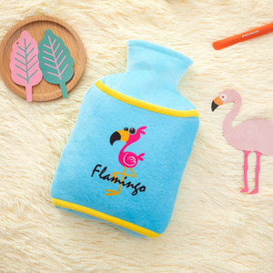 Flamingo Plush Hot Water <b>Bottle</b> 1.5L Soft Flannel Portable <b>Warm</b> Hand Warmer For Girls Students - Product Image 2