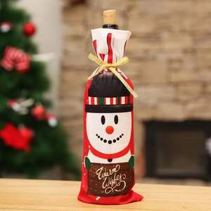I-0120 Cheap High Quality Christmas Wine <b>Bottle</b> Cover Santa Snowman Xmas Home Party Christmas <b>Decoration</b> for Family Table <b>Decor</b> - Product Image 2