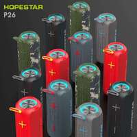 HOPESTAR P26 10W Bluetooth IPX6 Étanche LED Lumière Musicale Pulsée TWS TF USB AUX FM Mini Haut-parleur Stéréo Portable d'Extérieur